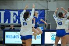 VB vs MHC  Wheaton Women's Volleyball vs Mount Holyoke College. - Photo by Keith Nordstrom : Wheaton, Volleyball, VB